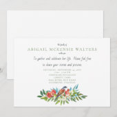 Begrafenisvogel en granaatappelviering bedankt (Voorkant / Achterkant)