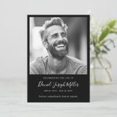 Begrafenisvolgorde van de dienst Viering van het l Programmakaart (Staand voorkant)