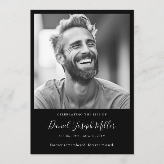 Begrafenisvolgorde van de dienst Viering van het l Programmakaart (Voorkant)