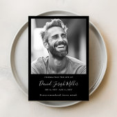 Begrafenisvolgorde van de dienst Viering van het l Programmakaart