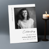 Begrafenisvolgorde van de levensduur Viering Progr Kaart