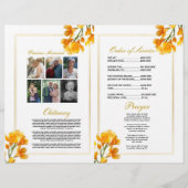 Begrafenisvolgorde van levensduur Freesia Floral Flyer (Achterkant)