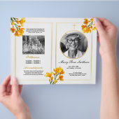 Begrafenisvolgorde van levensduur Freesia Floral Flyer (Hand)