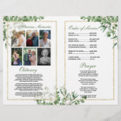 Begrafenisvolgorde van levensduur groen flyer (Achterkant)