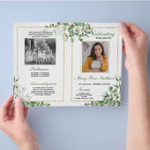 Begrafenisvolgorde van levensduur groen flyer (Hand)