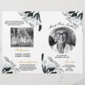Begrafenisvolgorde van levensduur White Lily Flyer (Voorkant)