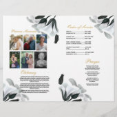 Begrafenisvolgorde van levensduur White Lily Flyer (Achterkant)