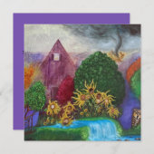 Begraven Agony Originele Kunst Feestdagenkaart (Voorkant / Achterkant)