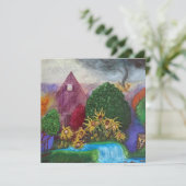 Begraven Agony Originele Kunst Feestdagenkaart (Staand voorkant)