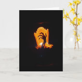 "Begraven geest" Hallowe’en Kaart (Gele Bloem)