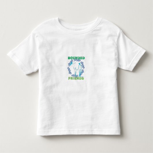 Begrensde Vrienden die samen lopen Kinder Shirts (Voorkant)