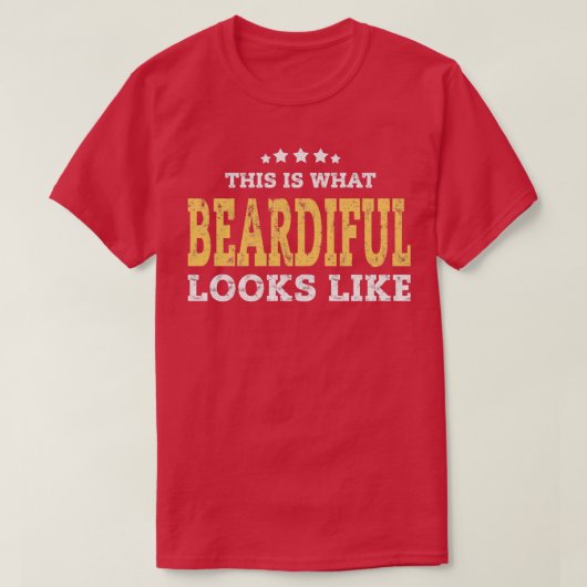 Begrenzend Shirt voor nieuwheid Funny Bearded Mann (Design voorkant)