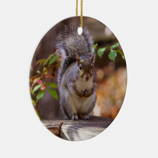 Begrepen eekhoorn keramisch ornament (Rechts)