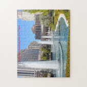 Begrepen in Las Vegas Nevada. Kerstgroeten Legpuzzel (Verticaal)