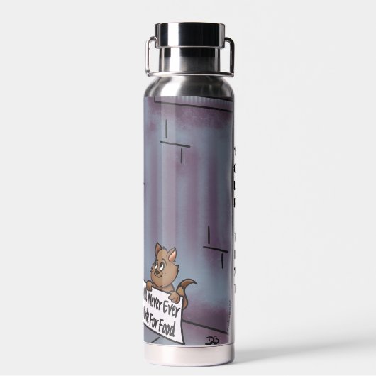 Begrepen Kat Thor Koper Geïsoleerde fles (Achterkant)