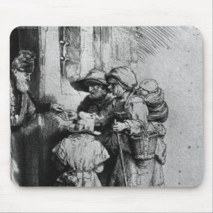 Begrepen op de deur van een huis, 1648 muismat