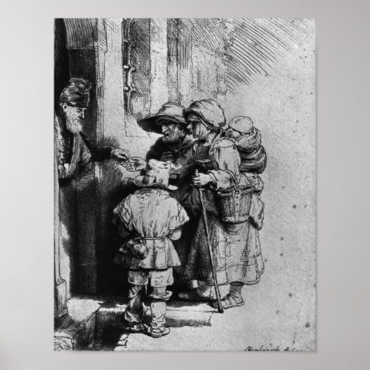 Begrepen op de deur van een huis, 1648 poster (Voorkant)