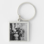 Begrepen op de deur van een huis, 1648 sleutelhanger (Voorkant)