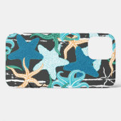 Begrept naadloos patroon. Hand-getrokken zeemuizen Case-Mate iPhone Case (Achterkant (horizontaal))