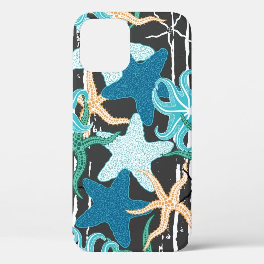 Begrept naadloos patroon. Hand-getrokken zeemuizen Case-Mate iPhone Case (Achterkant)
