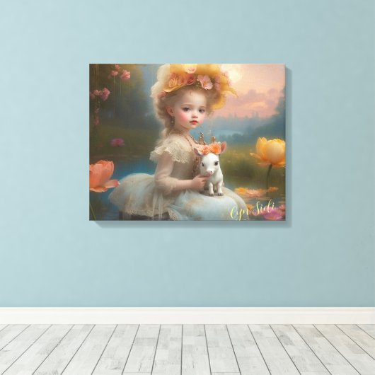 Begrijp delicate geschenken in dit leven canvas afdruk (Insitu (Houten vloer))