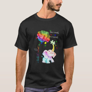 Begrijp goed Elephant Daisy Puzzle Autism Awa T-shirt