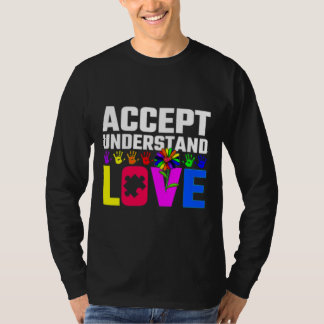 Begrijp het liefdesautisme-bewustwordingskind t-shirt