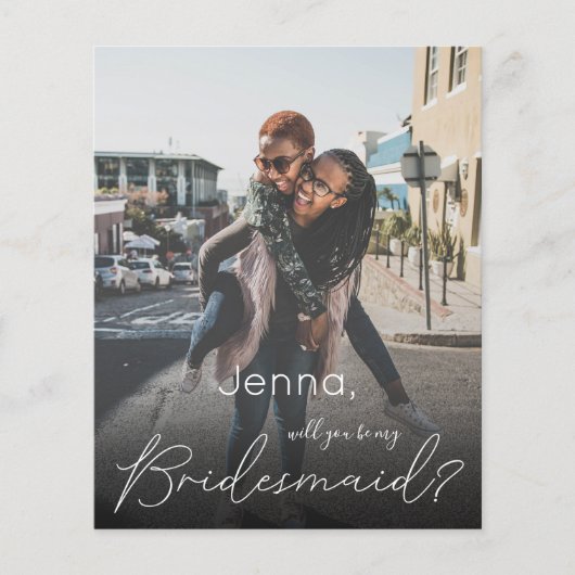 Begrijp je foto mijn Bridesmaid? (Voorkant)