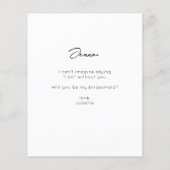 Begrijp je foto mijn Bridesmaid? V2 (Achterkant)