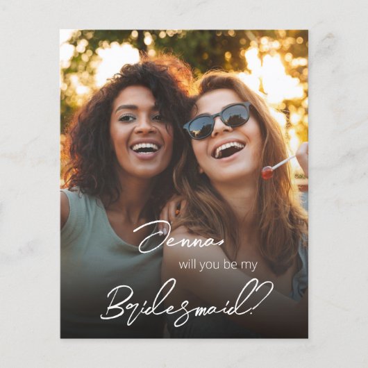 Begrijp je foto mijn Bridesmaid? V2 (Voorkant)