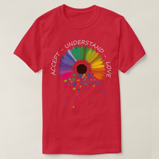 Begrijp liefdesautisme bewustzijn 2 t-shirt (Design voorkant)