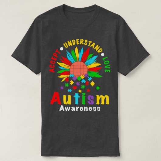 Begrijp liefdesautisme bewustzijn 4 t-shirt (Design voorkant)