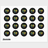 Begrijp liefdesautisme - Zonnebloem Ronde Sticker (Vel)