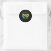 Begrijp liefdesautisme - Zonnebloem Ronde Sticker (Tas)