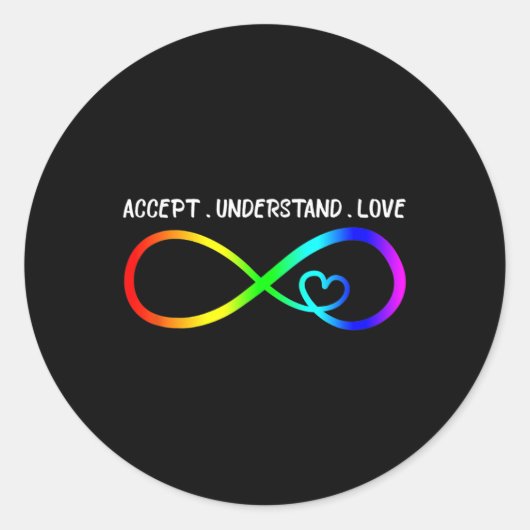 Begrijp liefdeshartinsufficiëntie ronde sticker (Voorkant)