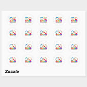 Begrijp liefdeshartinsufficiëntie ronde sticker (Vel)