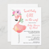 BEGRIJP schattig roze flamingo baby shower per pos (Voorkant / Achterkant)