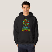 Begrijp uw liefdesbloem Puzzle Autism Awaren Hoodie (Voorkant volledig)