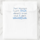 Begrijpen Ronde Sticker (Tas)