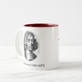 Begrijpen - rood tweekleurige koffiemok (Voorkant links)