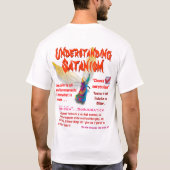 Begrijpen van satanisme t-shirt (Achterkant)