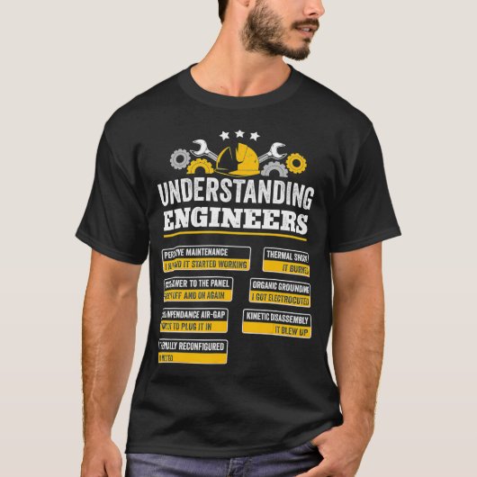 Begrijpend de Funny Engineering Gift van de Ingeni T-shirt (Voorkant)