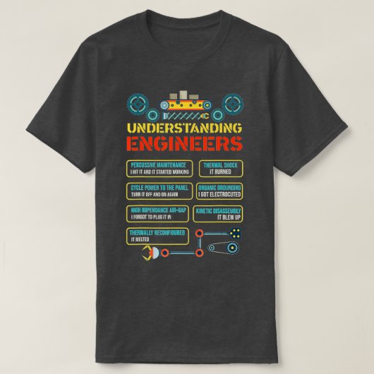 Begrijpend de Funny Engineers van de Ingenieurs T-shirt (Design voorkant)