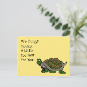 Begrijpend Schildpad zijn dingen die te snelle PC Feestdagenkaart (Staand voorkant)