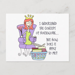 Begrip huishouden briefkaart