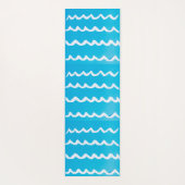 begrip strandvakantie op yoga mat (Achterkant)