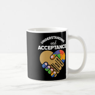Begrip van Acceptatie Autism Awareness Heart Pu Koffiemok