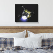 Begrip van een bemanningslid dat afspringt canvas afdruk (Insitu (Slaapkamer))