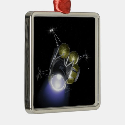 Begrip van een bemanningslid dat afspringt metalen ornament (Rechts)