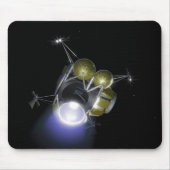 Begrip van een bemanningslid dat afspringt muismat (Voorkant)